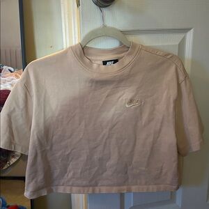 Nike Women's Beige Crop Top size M